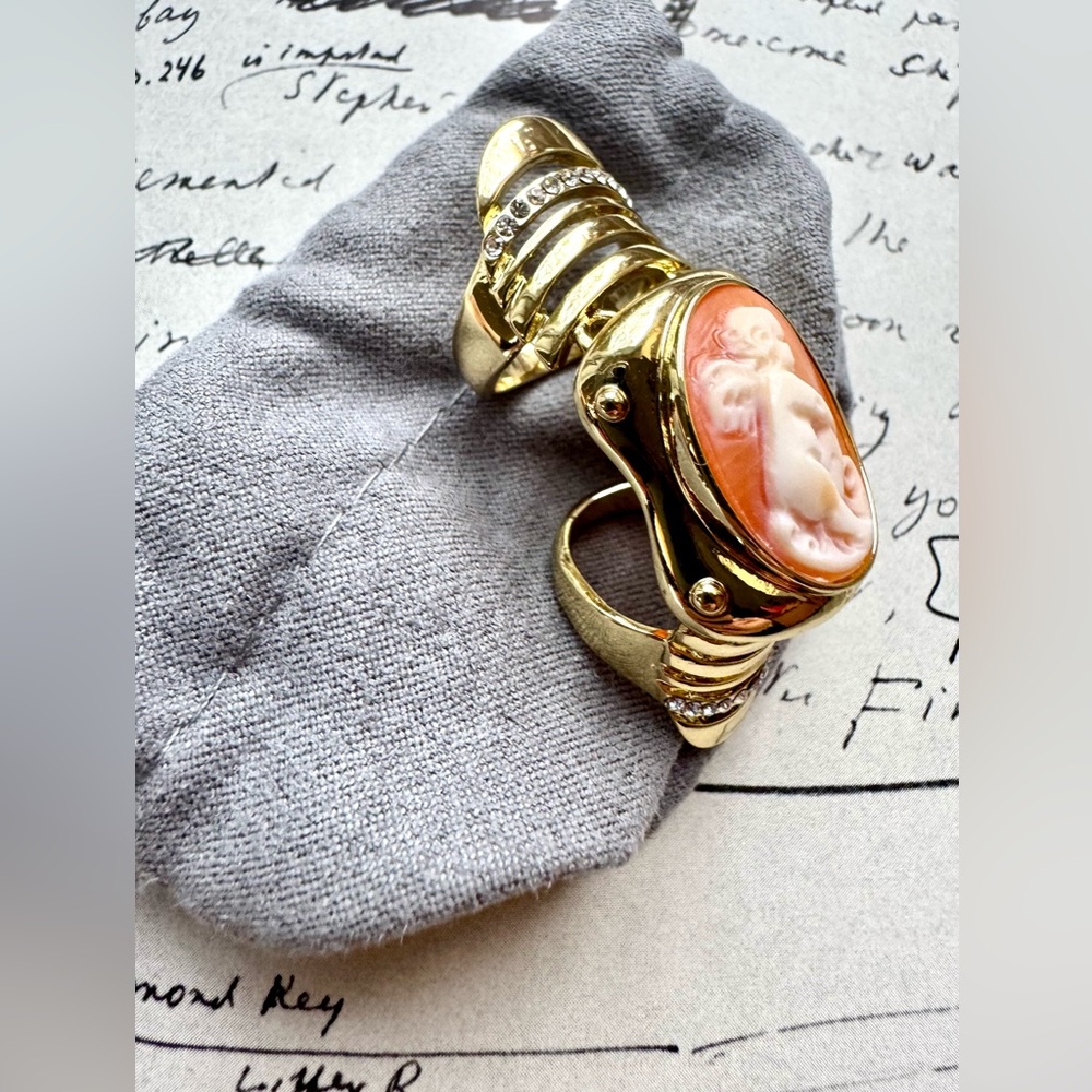 SALE! Amedeo cameo ring (articulated ring) - Picture 2 of 4